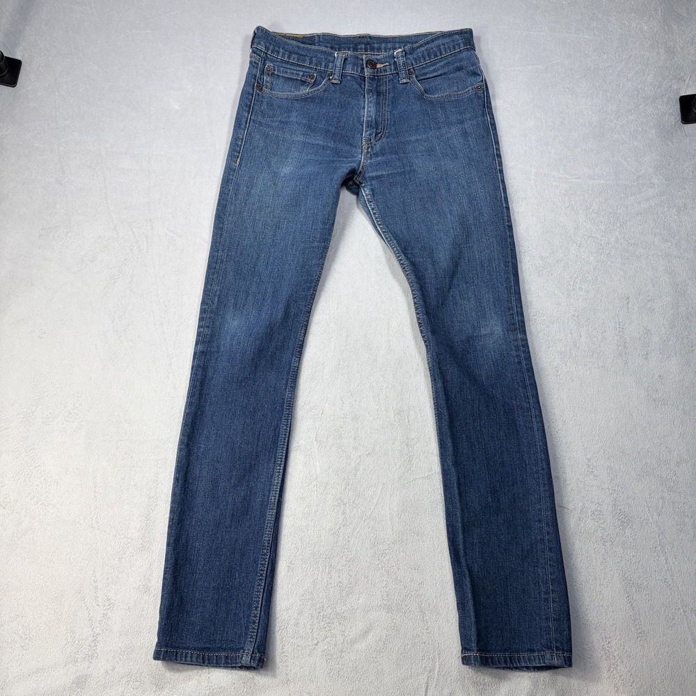 Levi's 510 Jeans Men's  Size 32x32 Actual 32X 27.5 Blue Slim.‎